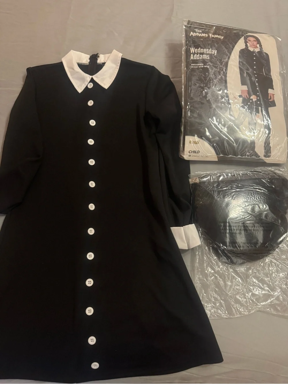 Spirit Wednesday Addams Costume - Black and White